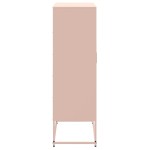 vidaXL Dulap înalt, roz, 68,5x38,5x123,5 cm, oțel