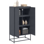 vidaXL Dulap înalt, antracit, 68,5x38,5x123,5 cm, oțel vidaXL Dulap înalt, antracit, 68,5x38,5x123,5 cm, oțel