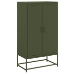 vidaXL Dulap înalt, verde măsliniu, 68,5x38,5x123,5 cm, oțel vidaXL Dulap înalt, verde măsliniu, 68,5x38,5x123,5 cm, oțel