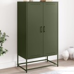vidaXL Dulap înalt, verde măsliniu, 68,5x38,5x123,5 cm, oțel vidaXL Dulap înalt, verde măsliniu, 68,5x38,5x123,5 cm, oțel