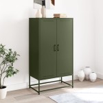vidaXL Dulap înalt, verde măsliniu, 68,5x38,5x123,5 cm, oțel vidaXL Dulap înalt, verde măsliniu, 68,5x38,5x123,5 cm, oțel