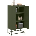 vidaXL Dulap înalt, verde măsliniu, 68,5x38,5x123,5 cm, oțel vidaXL Dulap înalt, verde măsliniu, 68,5x38,5x123,5 cm, oțel