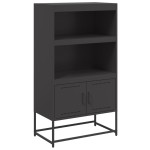 vidaXL Dulap înalt, negru, 68,5x38,5x123,5 cm, oțel