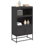 vidaXL Dulap înalt, negru, 68,5x38,5x123,5 cm, oțel
