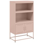 vidaXL Dulap înalt, roz, 68,5x38,5x123,5 cm, oțel