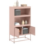 vidaXL Dulap înalt, roz, 68,5x38,5x123,5 cm, oțel