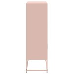 vidaXL Dulap înalt, roz, 68,5x38,5x123,5 cm, oțel