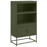 vidaXL Dulap înalt, verde măsliniu, 68,5x38,5x123,5 cm, oțel vidaXL Dulap înalt, verde măsliniu, 68,5x38,5x123,5 cm, oțel