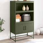 vidaXL Dulap înalt, verde măsliniu, 68,5x38,5x123,5 cm, oțel vidaXL Dulap înalt, verde măsliniu, 68,5x38,5x123,5 cm, oțel
