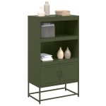 vidaXL Dulap înalt, verde măsliniu, 68,5x38,5x123,5 cm, oțel vidaXL Dulap înalt, verde măsliniu, 68,5x38,5x123,5 cm, oțel