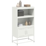 vidaXL Dulap înalt, alb, 68,5x38,5x123,5 cm, oțel