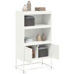 vidaXL Dulap înalt, alb, 68,5x38,5x123,5 cm, oțel