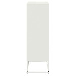 vidaXL Dulap înalt, alb, 68,5x38,5x123,5 cm, oțel