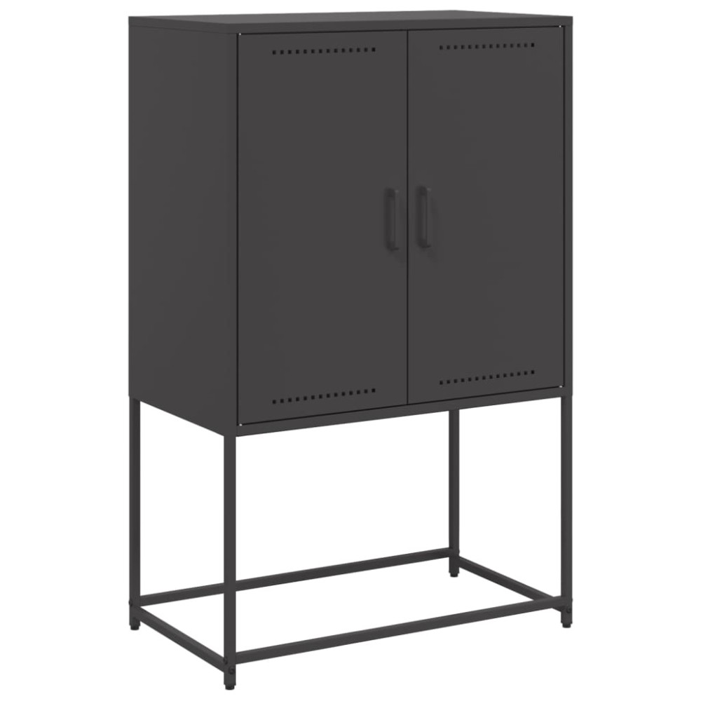 vidaXL Dulap înalt, negru, 68,5x38,5x107 cm, oțel