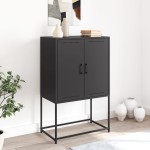 vidaXL Dulap înalt, negru, 68,5x38,5x107 cm, oțel