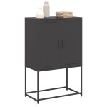 vidaXL Dulap înalt, negru, 68,5x38,5x107 cm, oțel