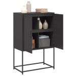 vidaXL Dulap înalt, negru, 68,5x38,5x107 cm, oțel
