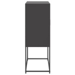vidaXL Dulap înalt, negru, 68,5x38,5x107 cm, oțel
