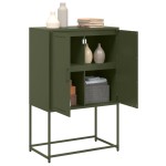 vidaXL Dulap înalt, verde măsliniu, 68,5x38,5x107 cm, oțel vidaXL Dulap înalt, verde măsliniu, 68,5x38,5x107 cm, oțel