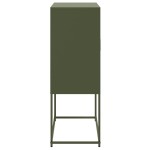 vidaXL Dulap înalt, verde măsliniu, 68,5x38,5x107 cm, oțel vidaXL Dulap înalt, verde măsliniu, 68,5x38,5x107 cm, oțel