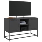 vidaXL Dulap TV, negru, 68,5x39x60,5 cm, oțel vidaXL Dulap TV, negru, 68,5x39x60,5 cm, oțel