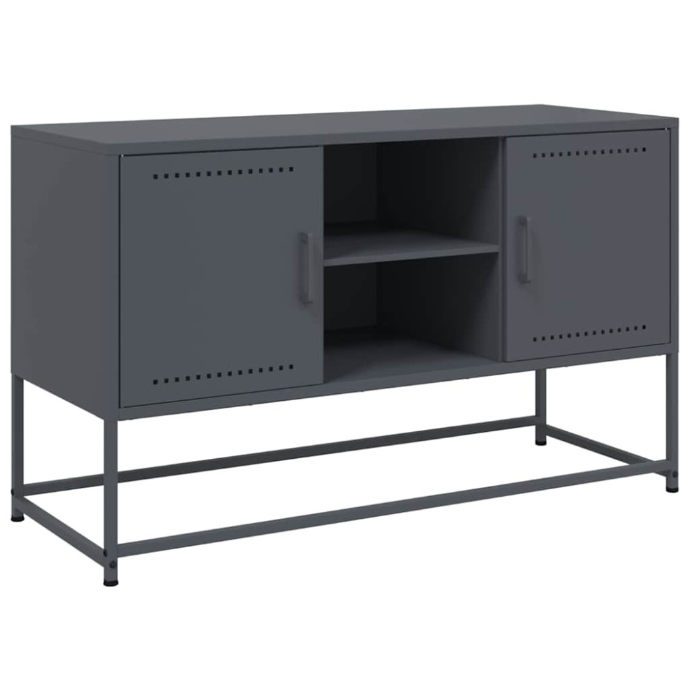 vidaXL Dulap TV, antracit, 100,5x39x60,5 cm, oțel