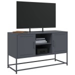 vidaXL Dulap TV, antracit, 100,5x39x60,5 cm, oțel