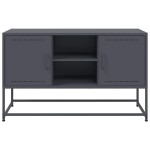 vidaXL Dulap TV, antracit, 100,5x39x60,5 cm, oțel
