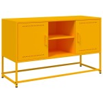 vidaXL Dulap TV, galben muștar, 100,5x39x60,5 cm, oțel