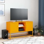 vidaXL Dulap TV, galben muștar, 100,5x39x60,5 cm, oțel