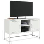 vidaXL Dulap TV, alb, 100,5x39x60,5 cm, oțel vidaXL Dulap TV, alb, 100,5x39x60,5 cm, oțel