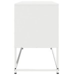 vidaXL Dulap TV, alb, 100,5x39x60,5 cm, oțel vidaXL Dulap TV, alb, 100,5x39x60,5 cm, oțel