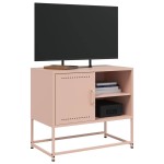 vidaXL Dulap TV, roz, 68x39x60,5 cm, oțel vidaXL Dulap TV, roz, 68x39x60,5 cm, oțel