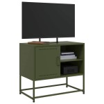vidaXL Dulap TV, verde măsliniu, 68x39x60,5 cm, oțel vidaXL Dulap TV, verde măsliniu, 68x39x60,5 cm, oțel