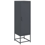 vidaXL Dulap înalt, antracit, 36x39x123 cm, oțel vidaXL Dulap înalt, antracit, 36x39x123 cm, oțel