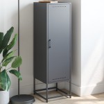 vidaXL Dulap înalt, antracit, 36x39x123 cm, oțel vidaXL Dulap înalt, antracit, 36x39x123 cm, oțel