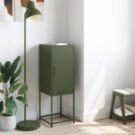 vidaXL Dulap înalt verde măslină 36x39x107 cm oțel vidaXL Dulap înalt verde măslină 36x39x107 cm oțel