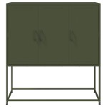 vidaXL Dulap înalt, verde măsliniu, 100,5x39x107 cm, oțel