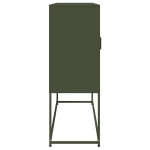 vidaXL Dulap înalt, verde măsliniu, 100,5x39x107 cm, oțel
