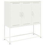vidaXL Dulap înalt, alb, 100,5x39x107 cm, oțel vidaXL Dulap înalt, alb, 100,5x39x107 cm, oțel