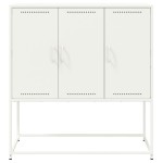 vidaXL Dulap înalt, alb, 100,5x39x107 cm, oțel vidaXL Dulap înalt, alb, 100,5x39x107 cm, oțel