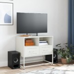 vidaXL Dulap TV, alb, 68x39x60,5 cm, oțel