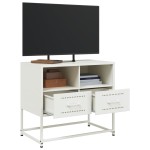 vidaXL Dulap TV, alb, 68x39x60,5 cm, oțel