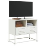 vidaXL Dulap TV, alb, 68x39x60,5 cm, oțel