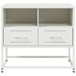 vidaXL Dulap TV, alb, 68x39x60,5 cm, oțel