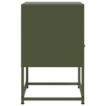 vidaXL Noptiere, 2 buc., verde olive, 36x39x60,5 cm, oțel vidaXL Noptiere, 2 buc., verde olive, 36x39x60,5 cm, oțel