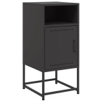 vidaXL Noptiere, 2 buc., negru, 36x39x78 cm, oțel vidaXL Noptiere, 2 buc., negru, 36x39x78 cm, oțel