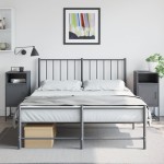 vidaXL Noptiere, 2 buc., antracit, 36x39x78 cm, oțel vidaXL Noptiere, 2 buc., antracit, 36x39x78 cm, oțel
