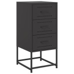 vidaXL Noptiere, 2 buc., negru, 36x39x78 cm, oțel vidaXL Noptiere, 2 buc., negru, 36x39x78 cm, oțel
