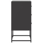 vidaXL Noptiere, 2 buc., negru, 36x39x78 cm, oțel vidaXL Noptiere, 2 buc., negru, 36x39x78 cm, oțel